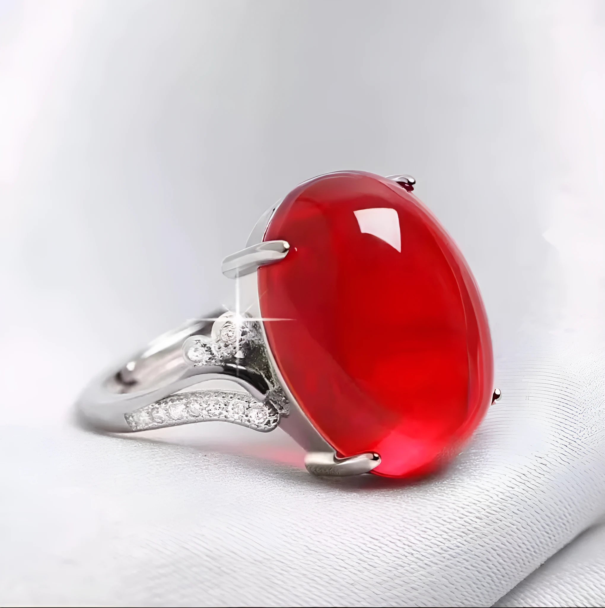 Adjustable natural sapphire ring geometric ethnic design alloy construction multiple colour options