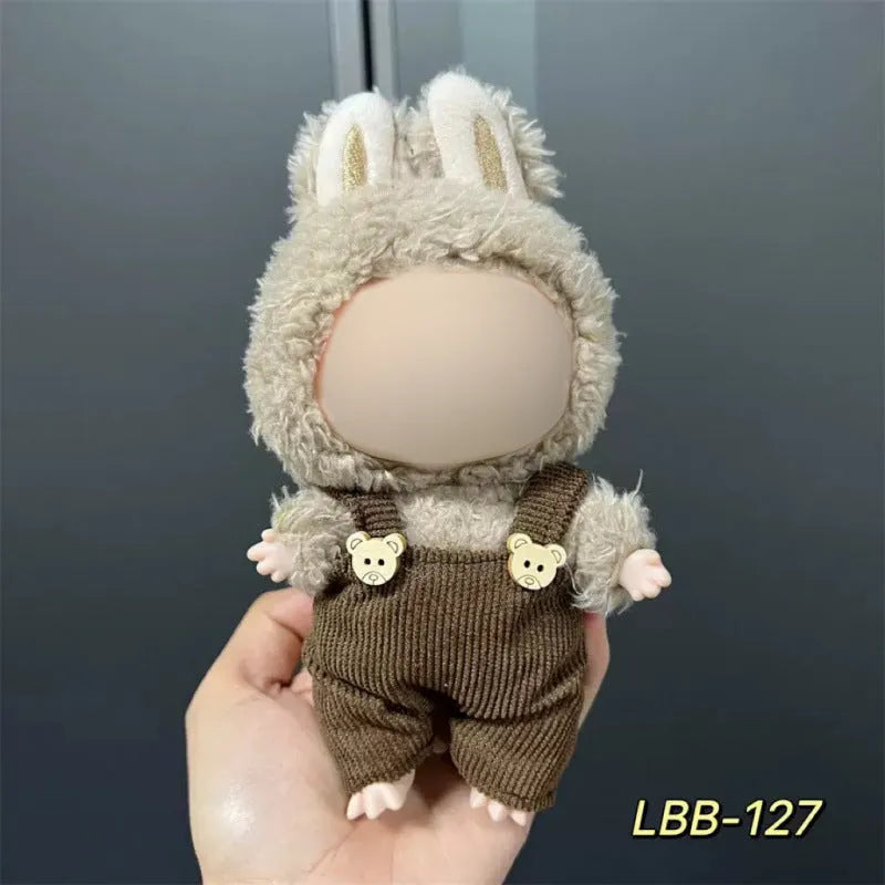 17cm vinyl figure clothing set in plastic material with multiple LBB style options
