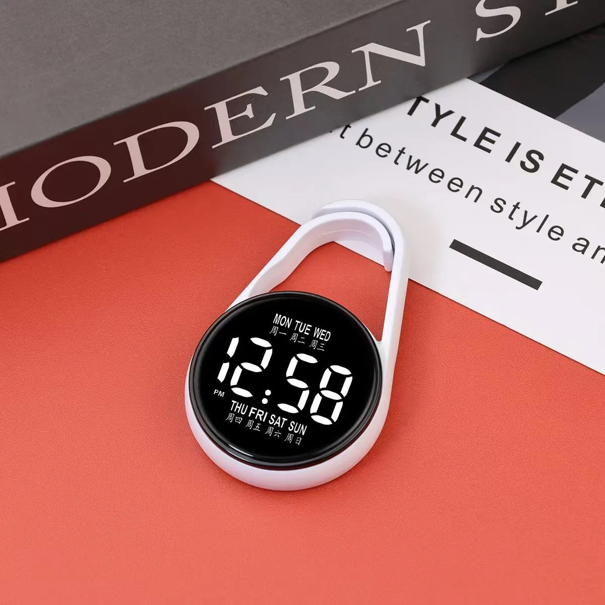 LED luminous electronic digital watch with waterproof plastic strap and multiple colour options