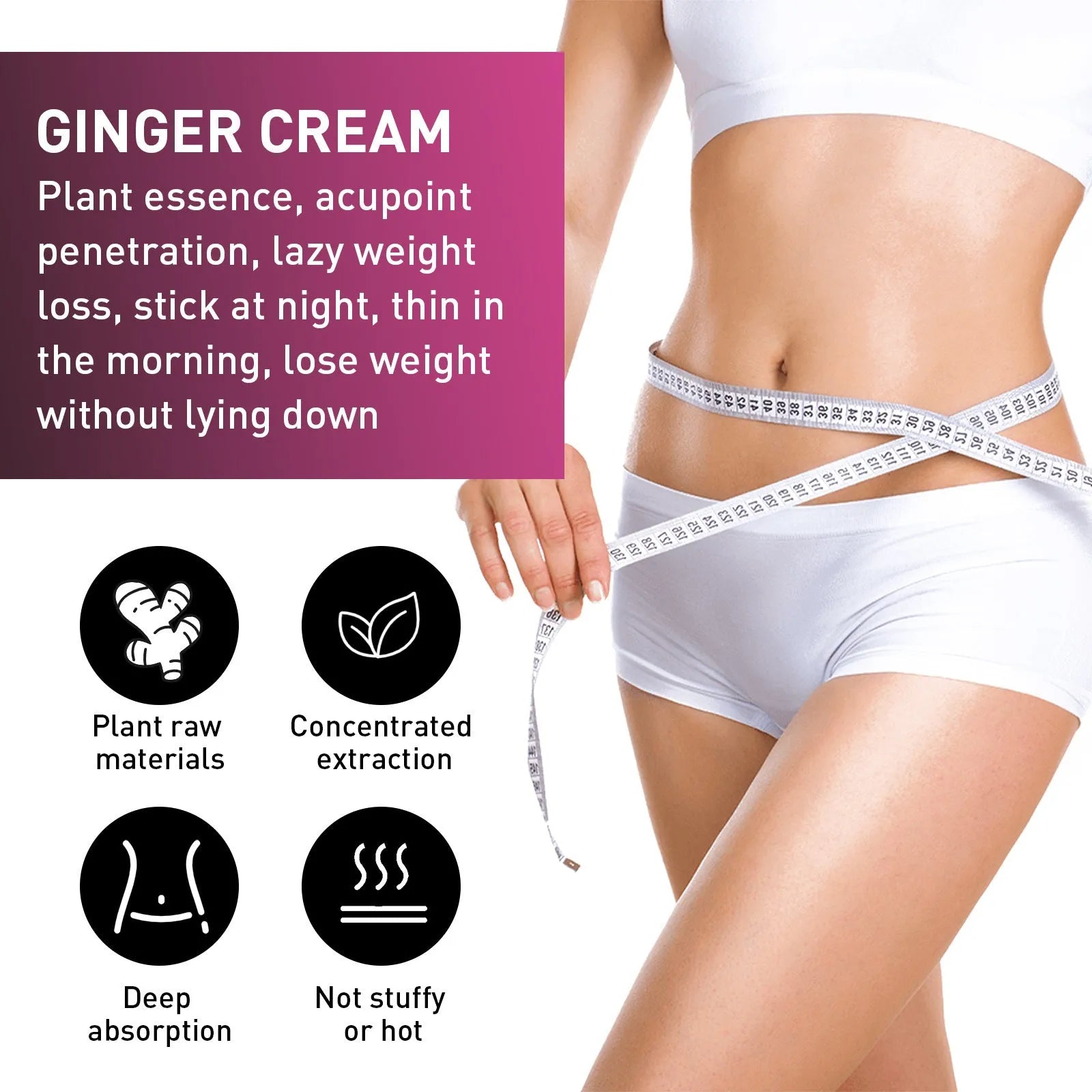 15g tube of Ginger Body Thigh Slimming Shaping Tightening Cream