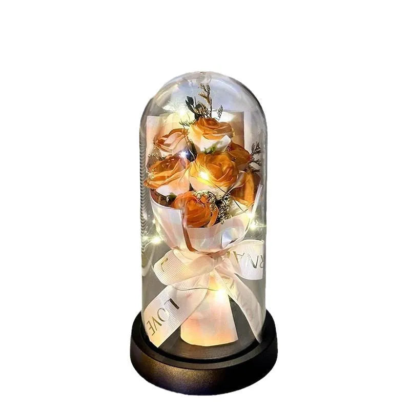 Formed bionic bouquet artificial flower arrangement in a choice of eight colours including gradient options.