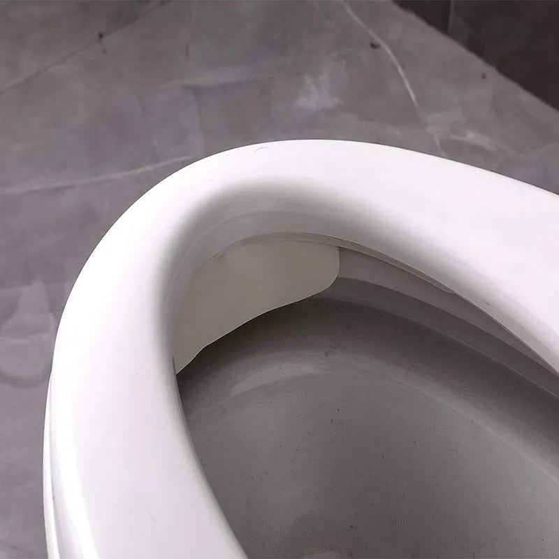 White PVC urine blocking board for boys toilet training on toilet seat