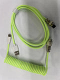 3m USB DIY data cable for mechanical keyboards, available in multiple colours including black and fluorescent green