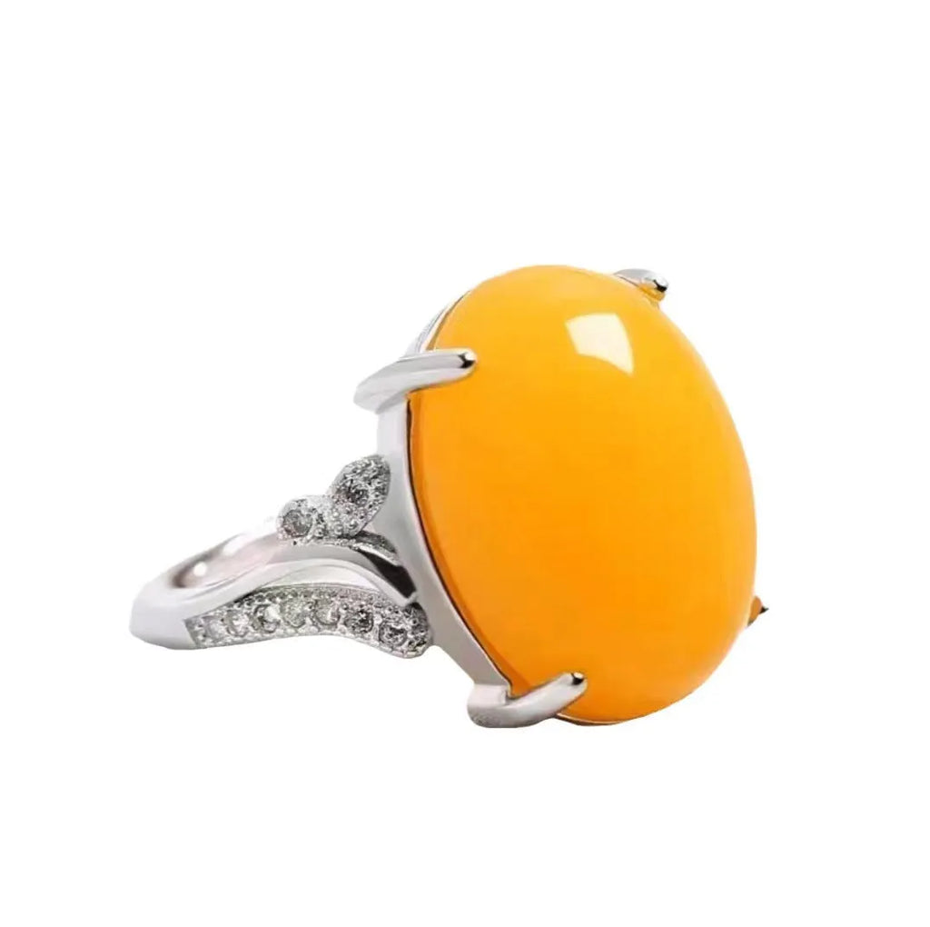 Adjustable natural sapphire ring geometric ethnic design alloy construction multiple colour options