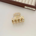 Women's medium metal grip hair barrettes in alloy acrylic with four colour options