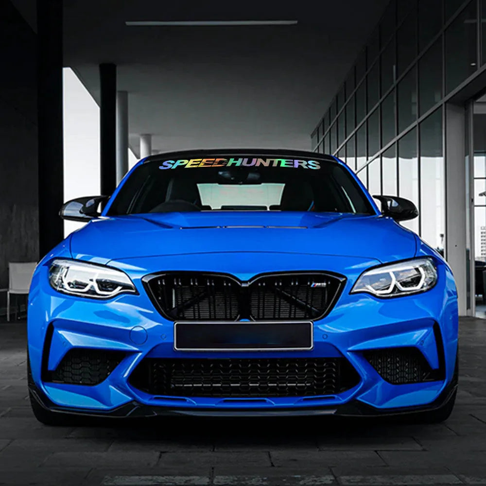 59 by 10 cm reflective car vinyl sticker in multiple colour options on adhesive backing.