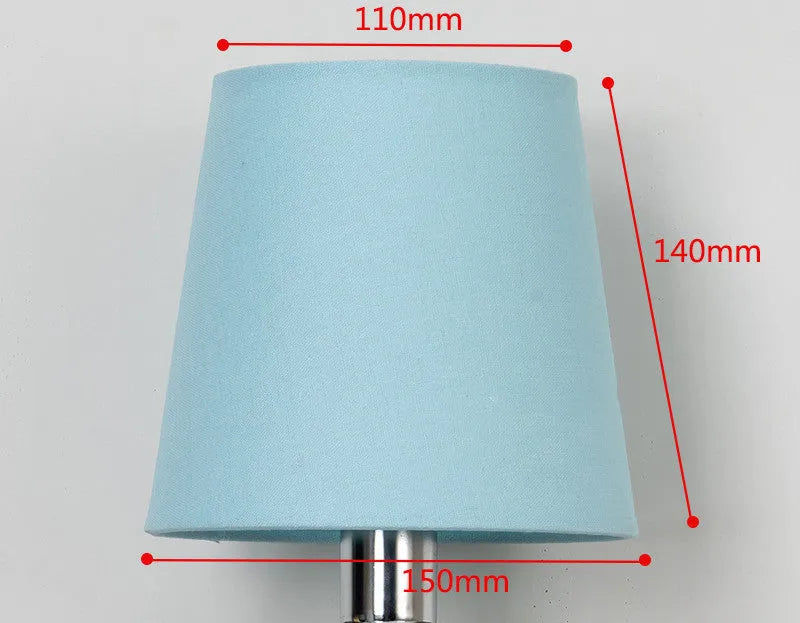 Modern minimalist fabric lampshade in mini size showing horizontal paste design