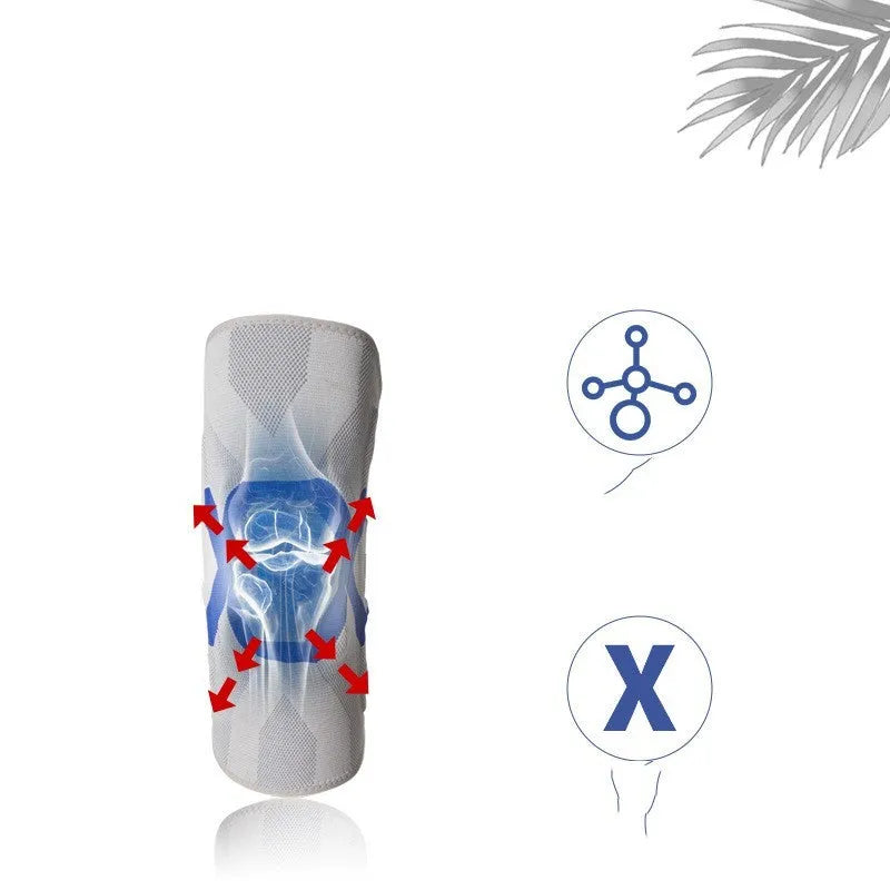 Men's silicone knee protective pads for running and cycling in multiple colour options