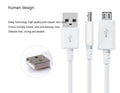 Android Micro USB data charging cable black white 1 metre length