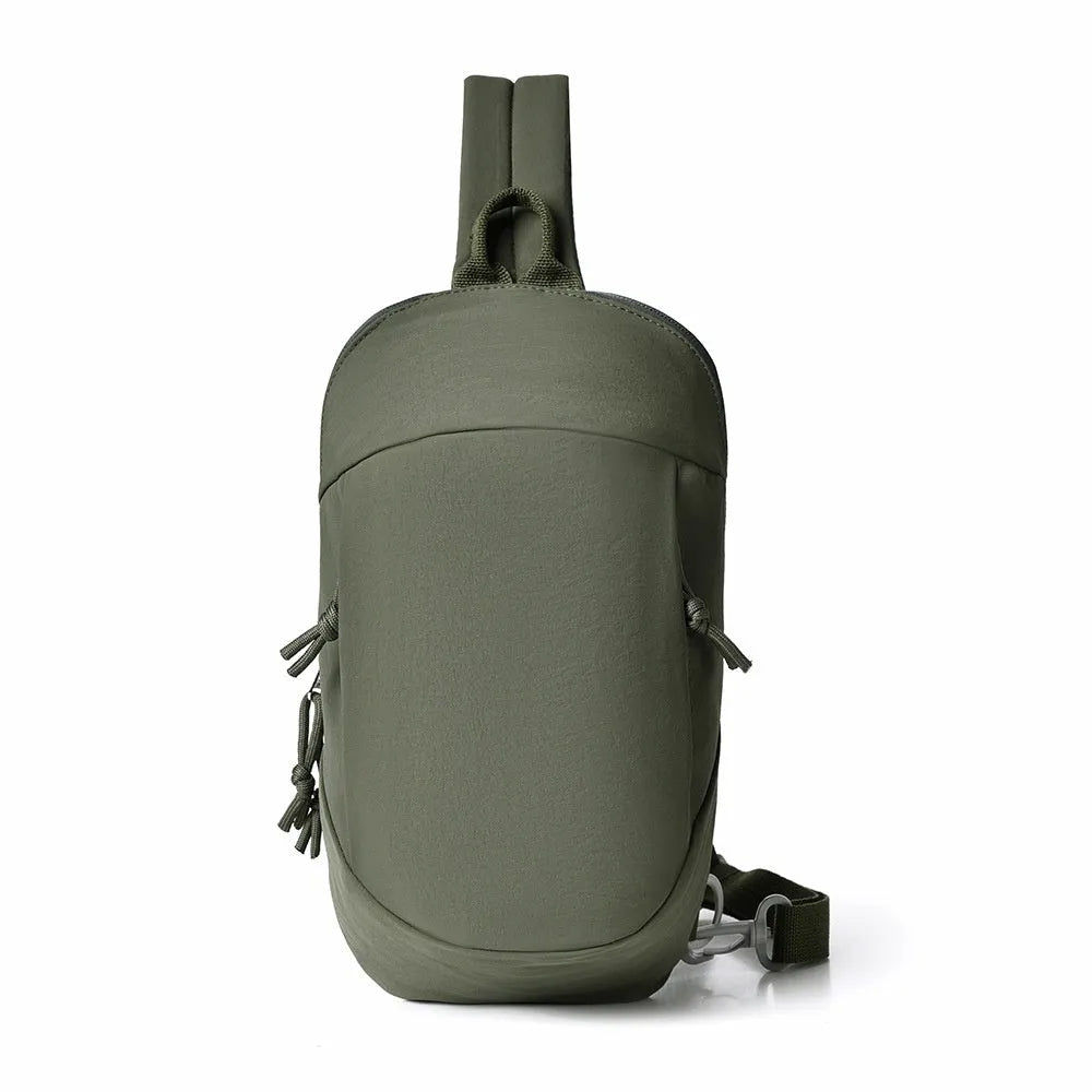 Girls outdoor nylon crossbody bag with mobile phone compartment in six colour options