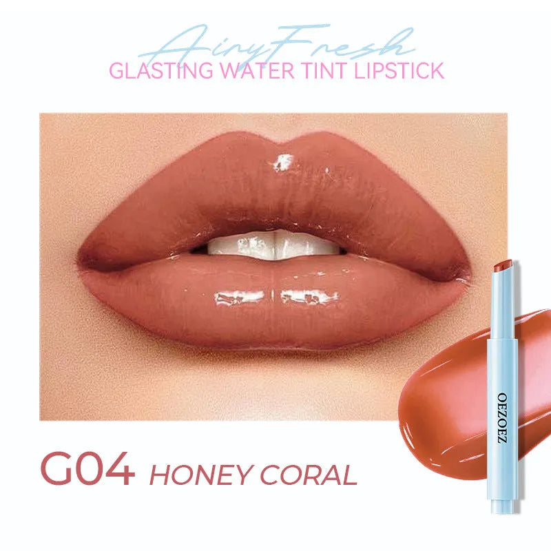 Waterproof moisturising lipstick bullet in one of six Z0033 shade options, showing 1.8g net content.
