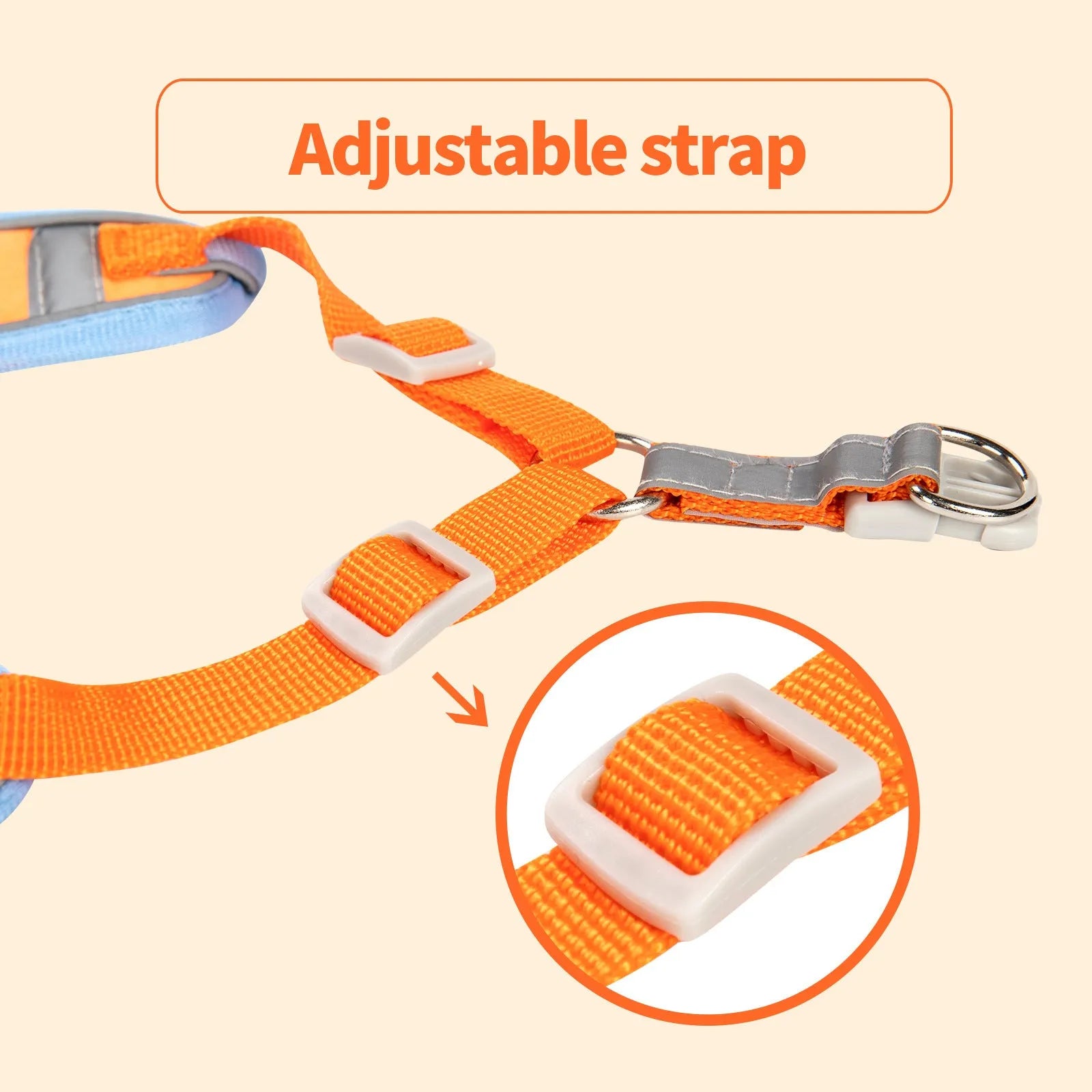 Adjustable rope dog harness in multiple colours with anti-breaking construction
