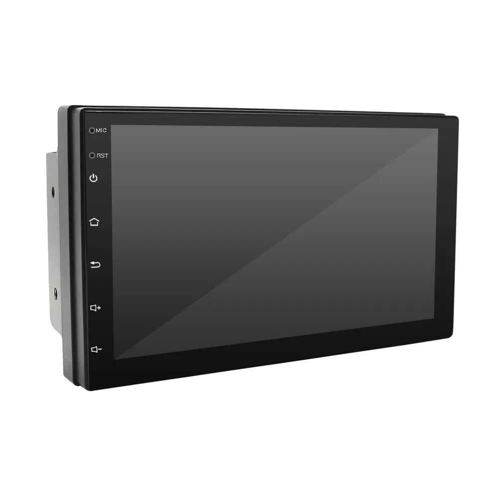 Universal car MP5 player with 7-inch touchscreen display showing navigation interface
