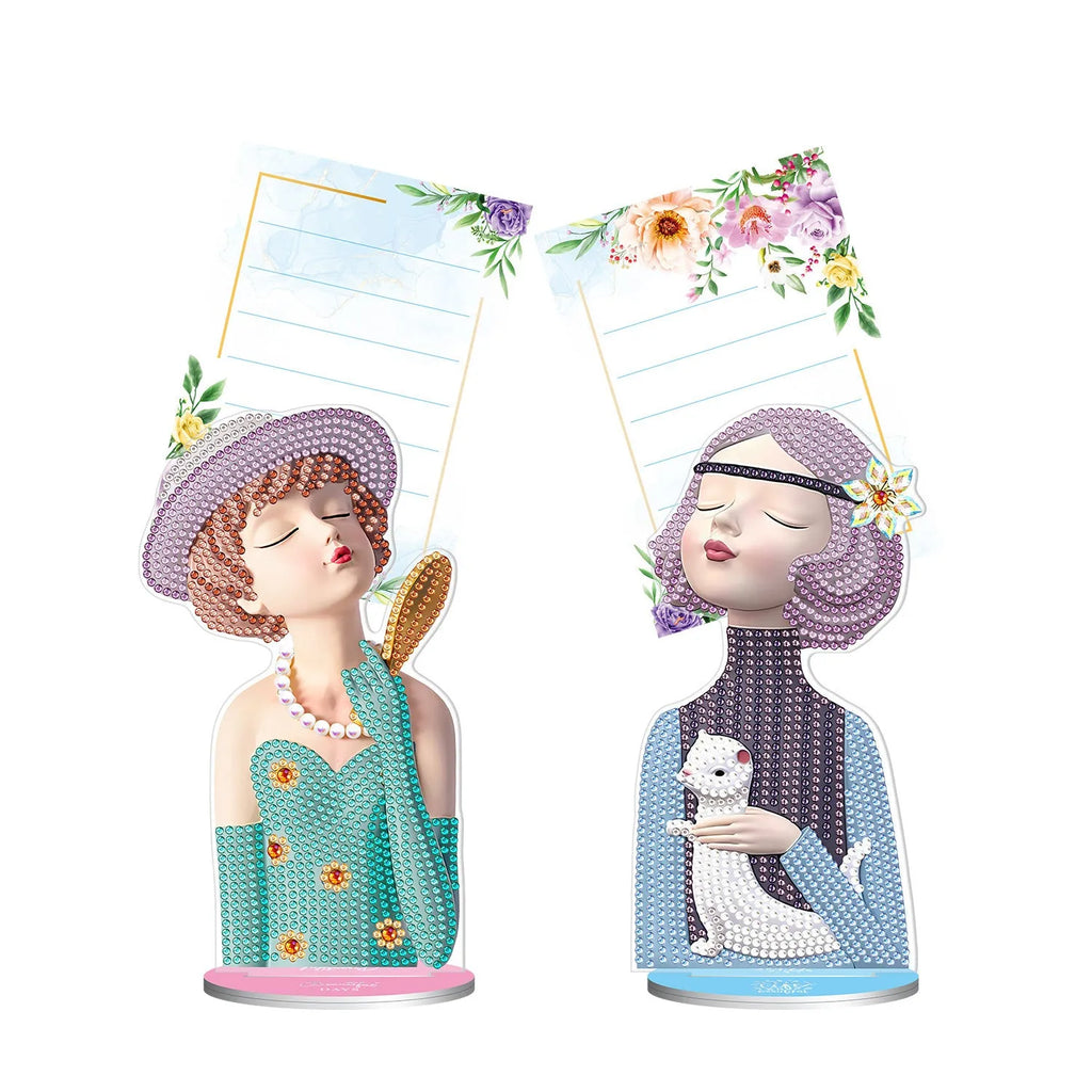 Handmade American-style diamond painting decorative note clip for restaurant display