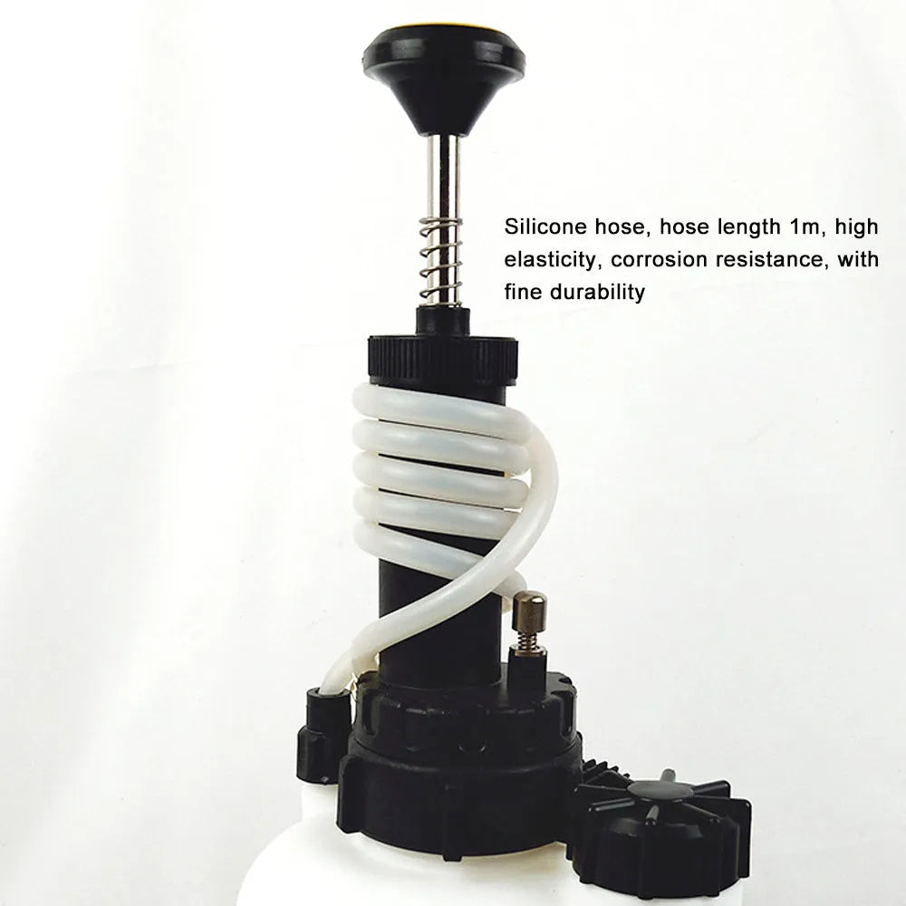 White 3 litre brake oil tank replacement tool for automobile brake fluid changes