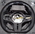 Black carbon fibre steering wheel for BMW X3 X5 with LED controls and sport package styling