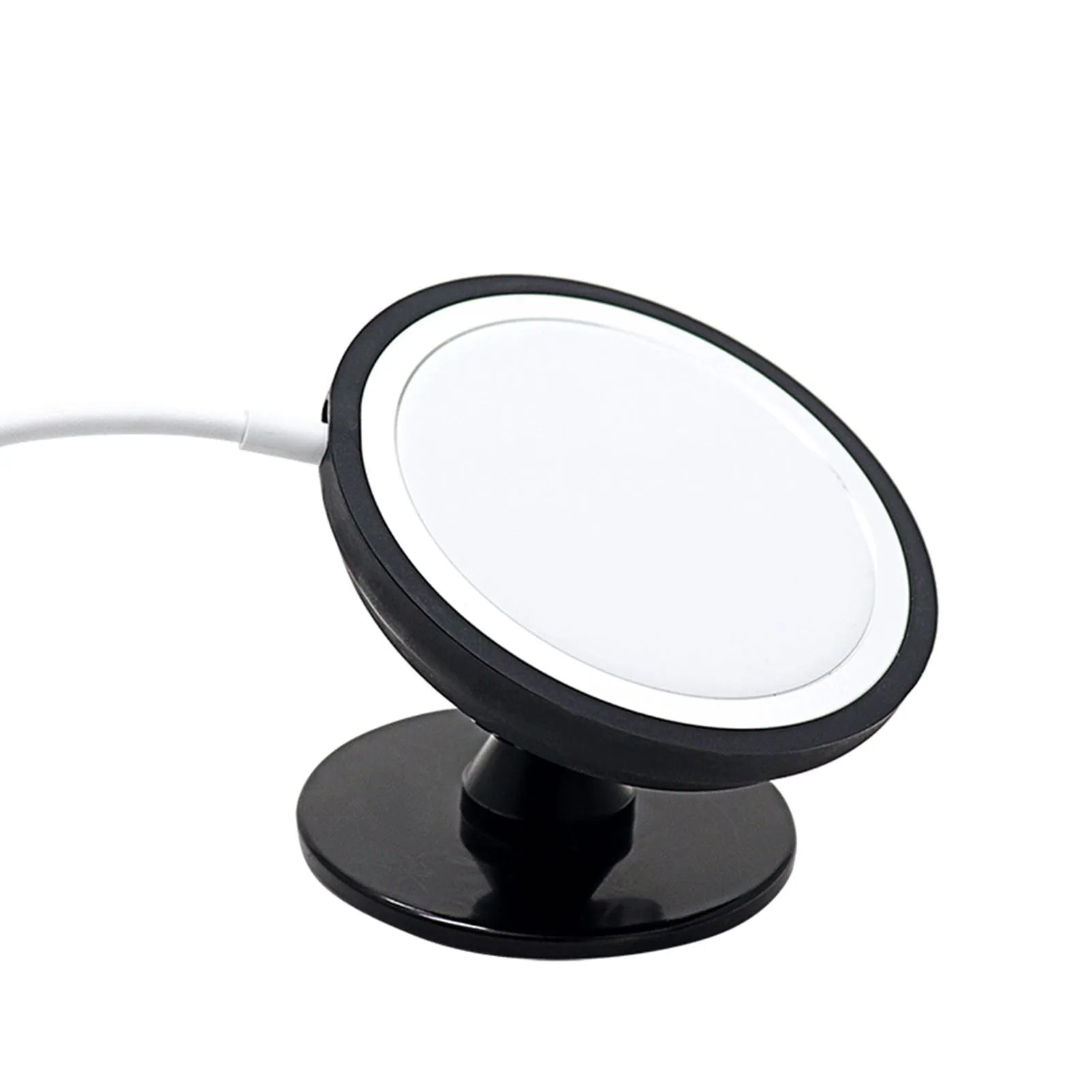 Black magnetic car phone holder showing air vent and base mounting bracket options