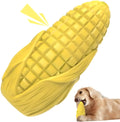 Corn stick shaped dog chew toy for medium and large breeds with textured surface