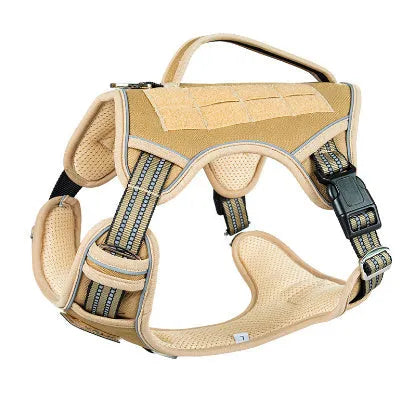Oxford cloth tactical chest strap for working dogs in camouflage colours