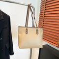 Niche Korean style horizontal square shoulder underarm bag in PU leather, shown in black.