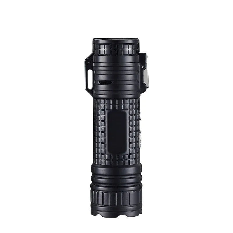 TH727 multi-function metal waterproof flashlight lighter in camouflage colour