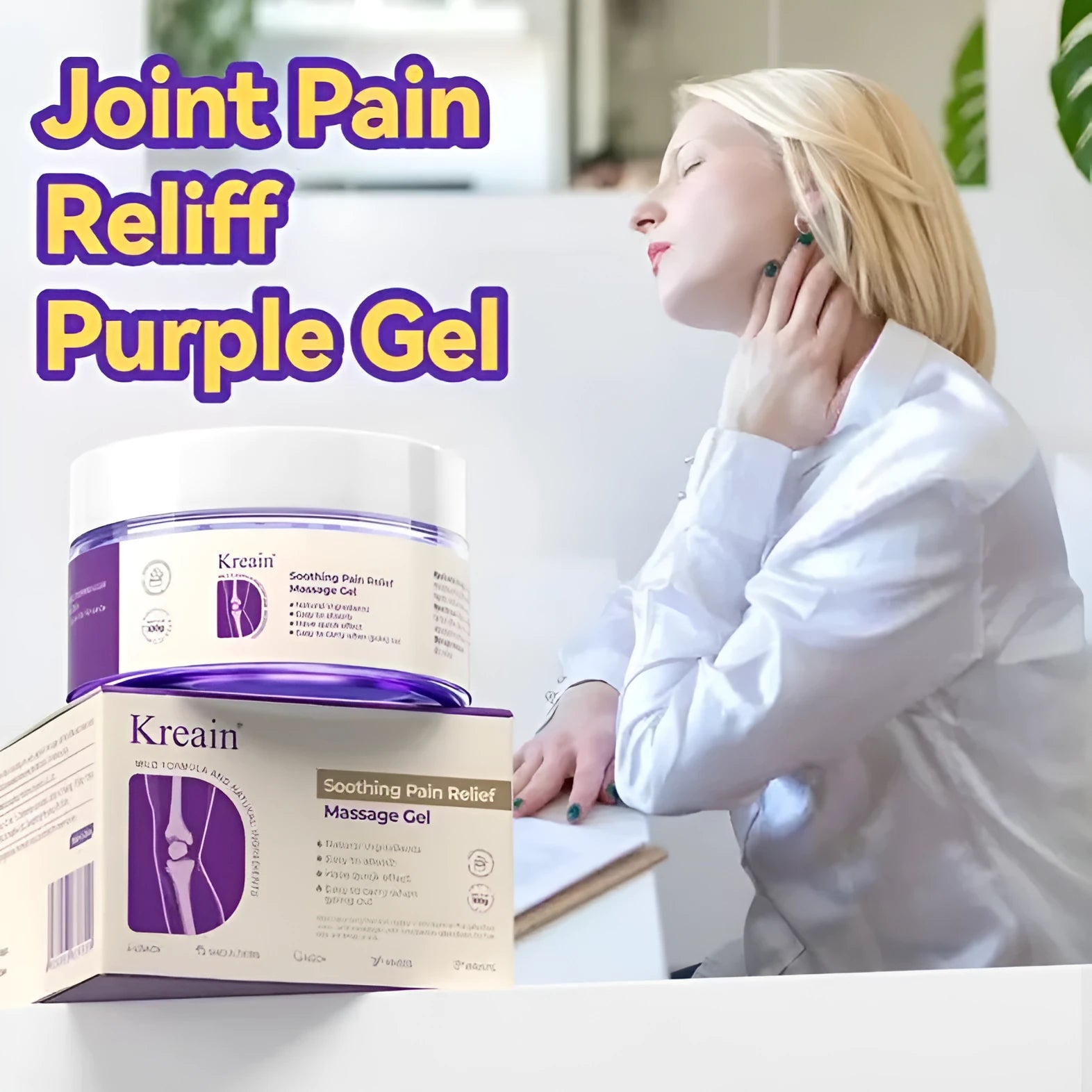 100g tube of Joint Pain Care Gel for arthritis and muscle pain relief