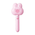 Rechargeable cat steam grooming brush with long handle and rounded brush end in choice of colours