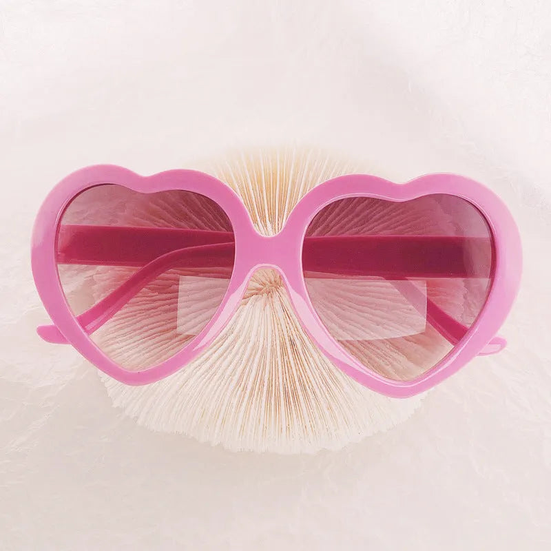 SUNFLOWER childrens plastic love-style sunglasses in multiple frame colours for kids birthday gift