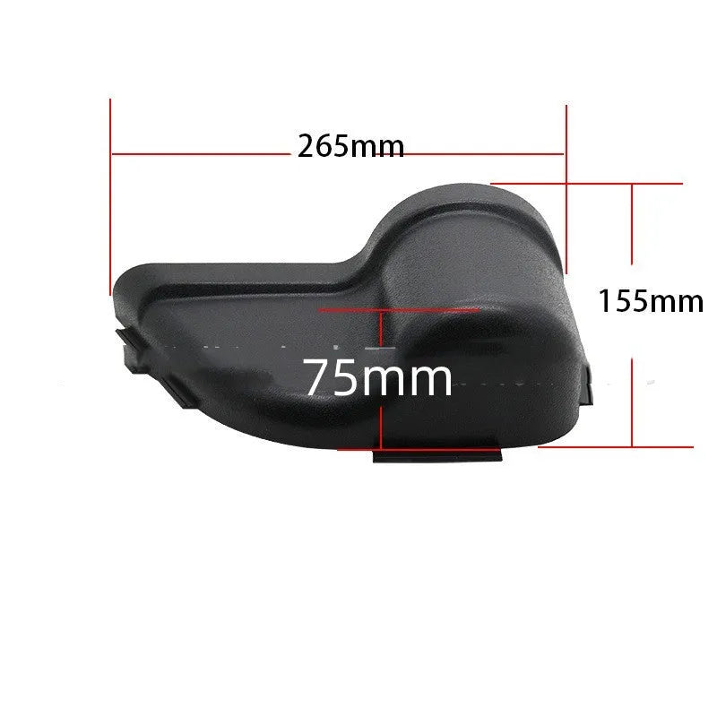 Black ABS plastic door storage box for Jeep Wrangler JK and JL model interior organisation.