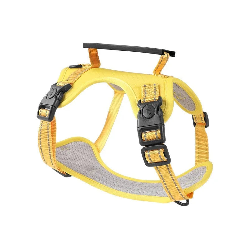 Adjustable dog harness and lead set in multiple colours with chest strap design
