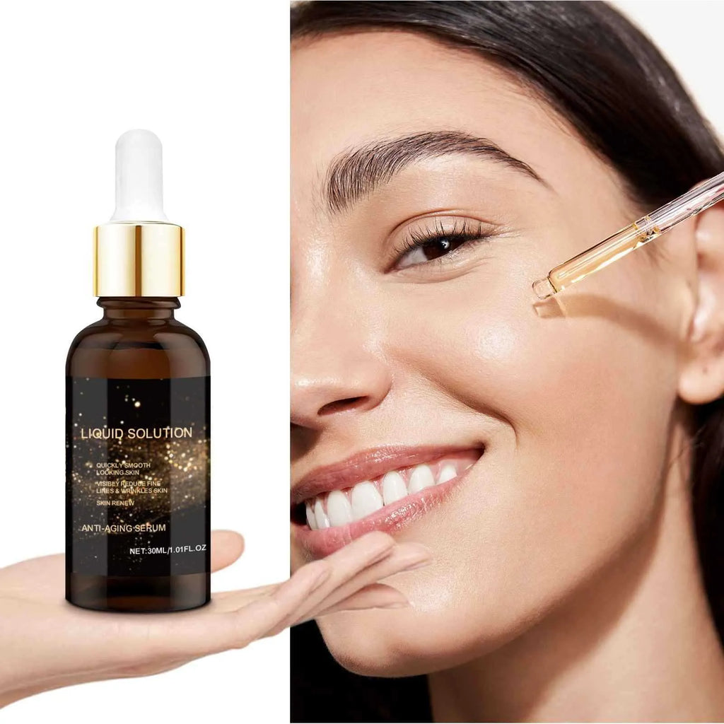 30ml facial moisturising bottle with hyaluronic acid and glycerin formula