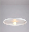 Aluminium alloy ceiling chandelier light for café or restaurant in black or white colour.