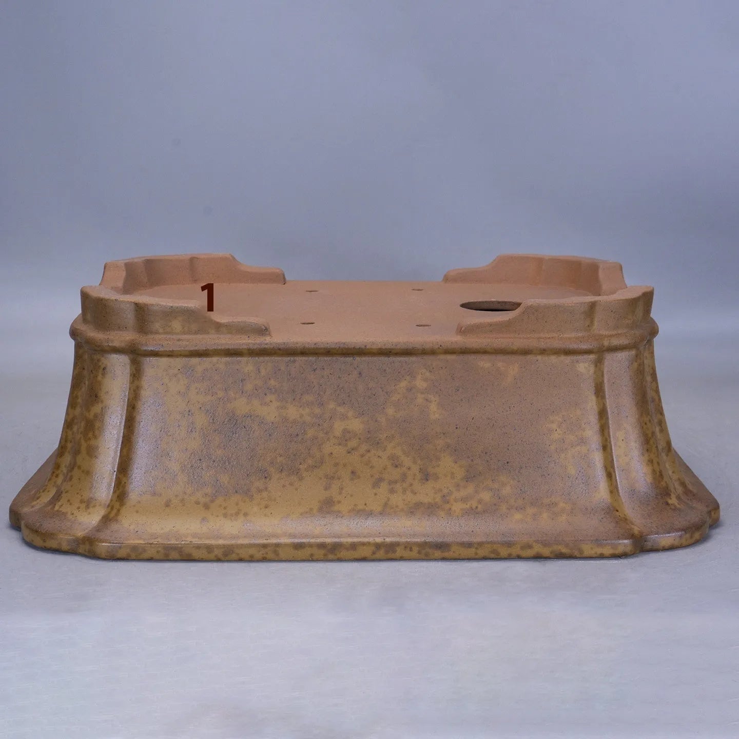Purple sand rectangular flowerpot with hand-changed angles in two size options