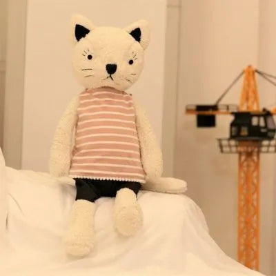 Dressing kitty plush toy in one of ten styles, ultra-soft short plush, PP cotton filling, available in 25cm to 75cm heights