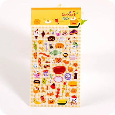 Cartoon three-dimensional bubble sticker featuring an alpaca design on a white background