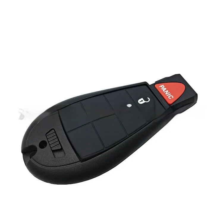 Dodge car key fob replacement shell in ABS brass and nylon, dimensions 85mm by 42mm by 15mm.