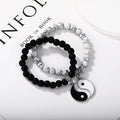 Geometric eight-diagram-shaped alloy bracelet with electroplated finish in European fashion style