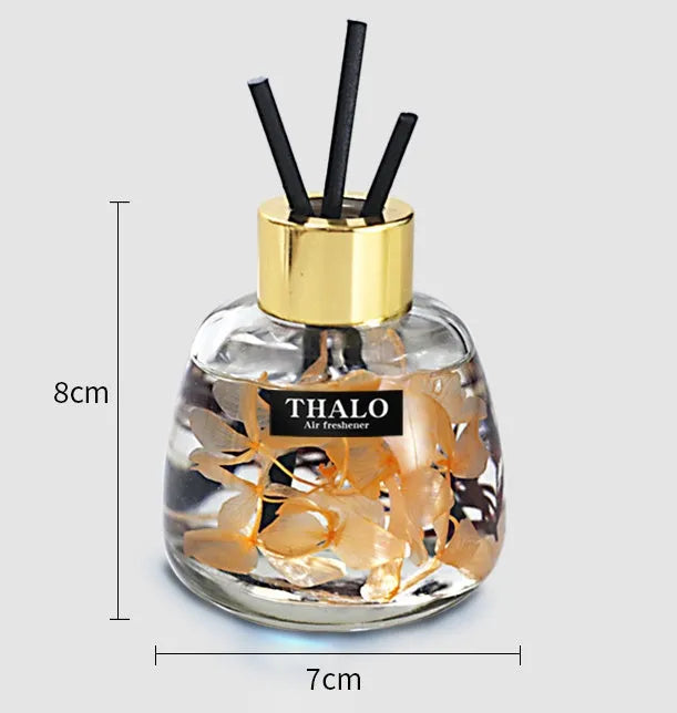 Glass car perfume ornament bottle with loose incense in six scent options