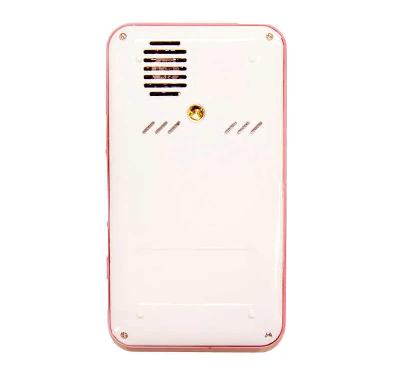 White and rose gold M6S miniature portable DLP Android projector with smart phone.