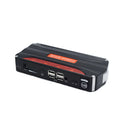 Black red vehicle emergency starting power supply showing compact design with safety protection features