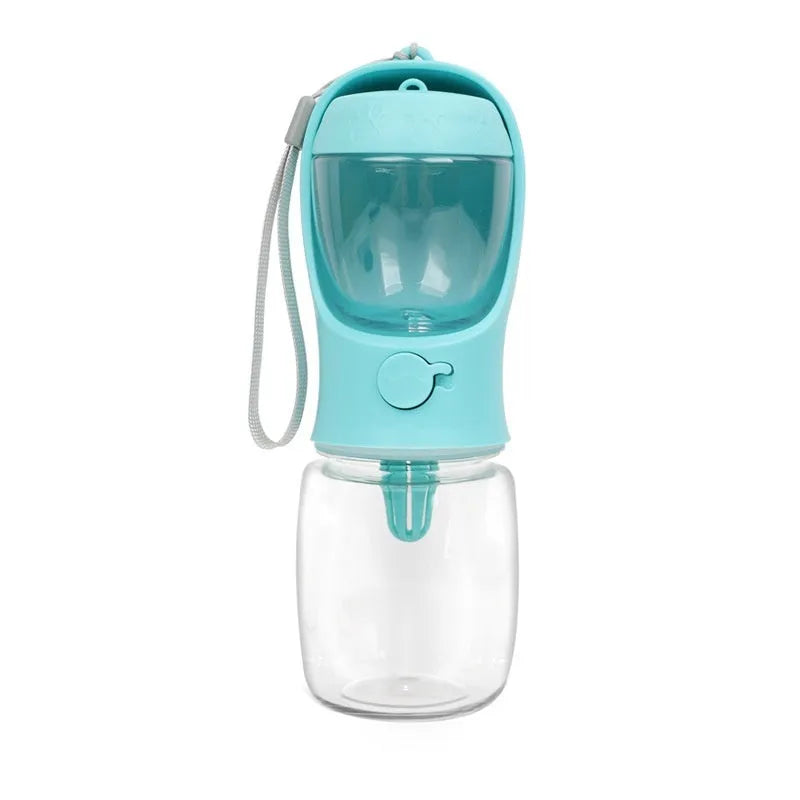 Dual-use portable dog water cup with split water grain design in selected colour and capacity