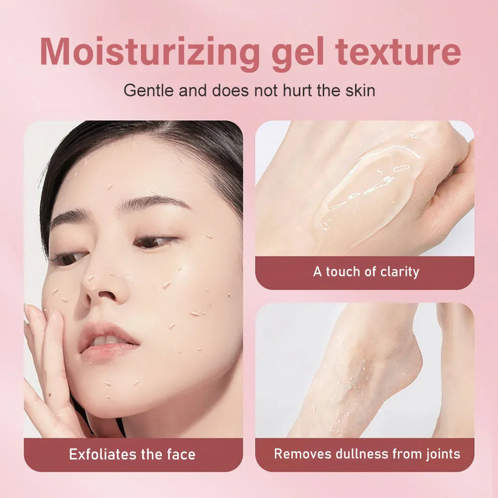 132g jar of moisturising exfoliating gel facial scrub for all skin types