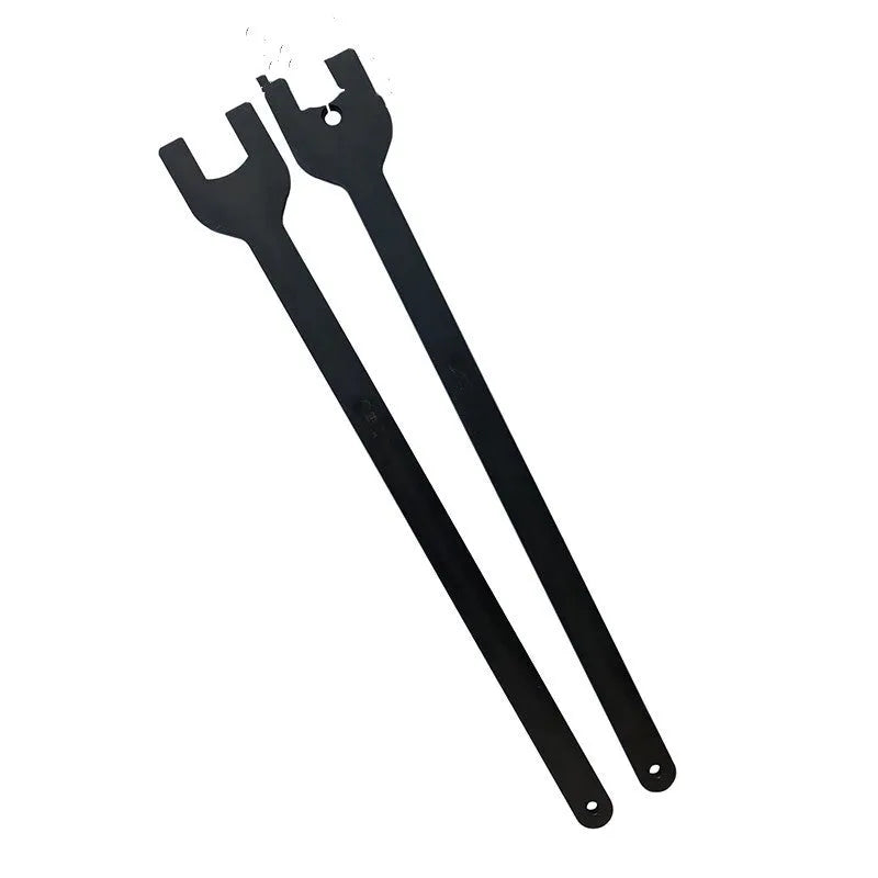 Land Rover fan wrench set with 36mm and 40mm alloy steel spanners on a workbench