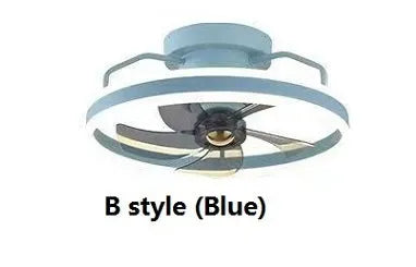 500mm diameter ceiling fan lamp with integrated light fitting in modern design with polycarbonate blades