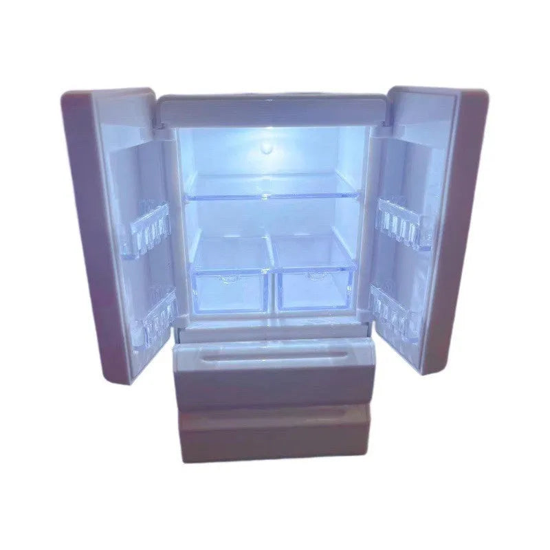 White plastic miniature candy toy model with working light, 11.4cm tall for dollhouse displays