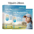 Pack of UV-proof outdoor sports protection eyes masks showing 10 pairs in two boxes.