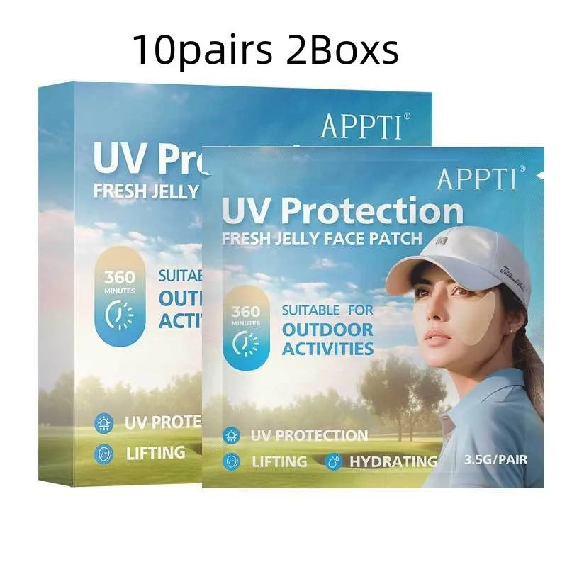 Pack of UV-proof outdoor sports protection eyes masks showing 10 pairs in two boxes.