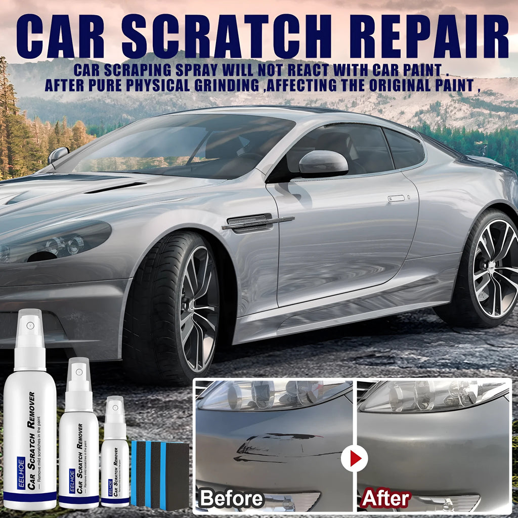 Car scratch repair spray canister with application nozzle for paint surface scratch removal