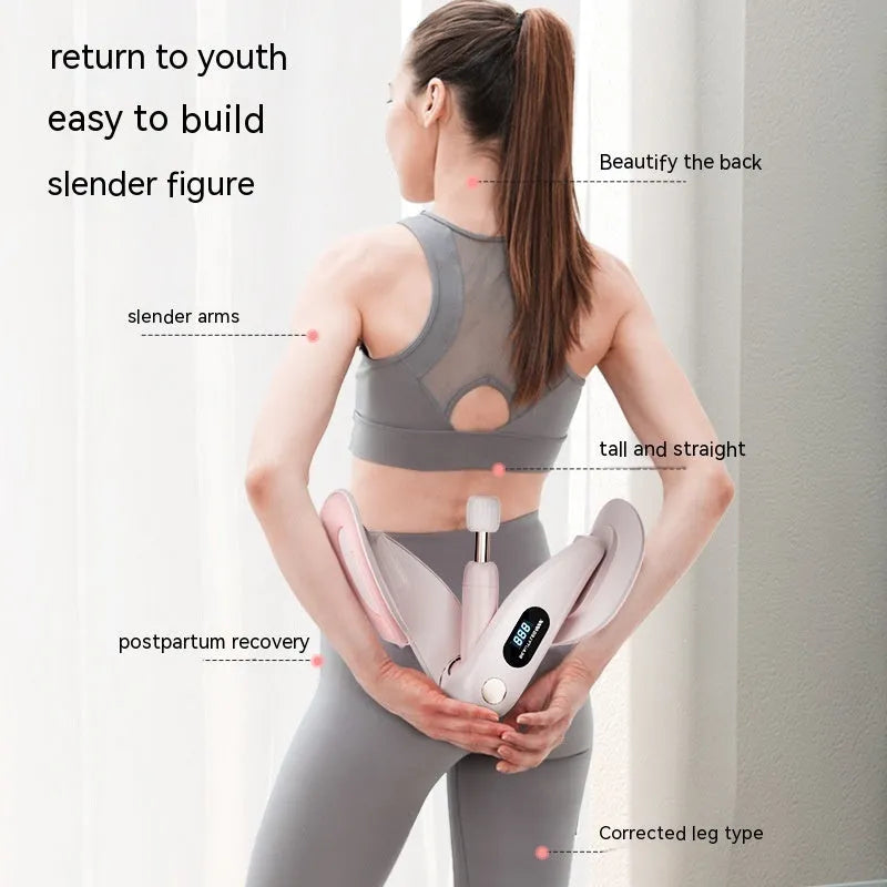 Pelvic floor muscle trainer device with counter, shown in available colours.
