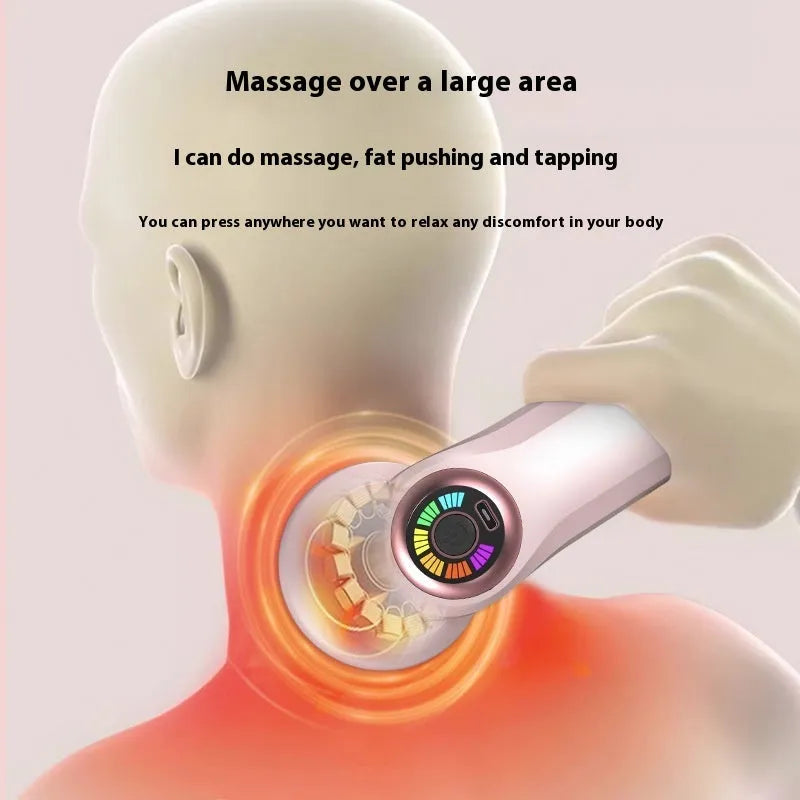 USB electric massager in pink, white or black colours for cervical spine waist back leg massage